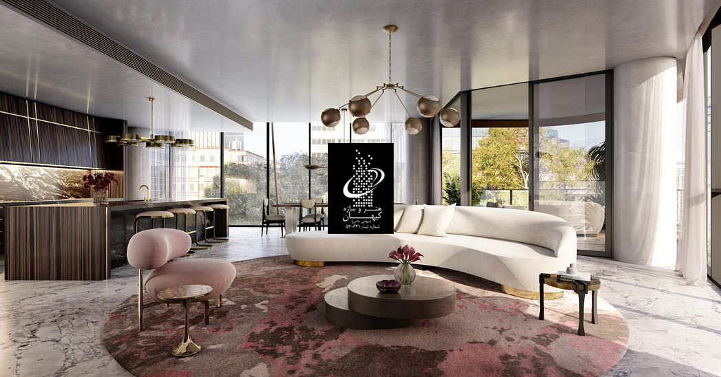 طراحی داخلی مسکونی مدرن تهران الهیه